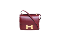 HERMÈS CONSTANCE 18 MIROIR VEAU BOX ROUGE H - GOLD HDWR