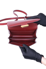 HERMÈS CONSTANCE 18 MIROIR VEAU BOX ROUGE H - GOLD HDWR