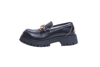 GUCCI LOAFER HORSEBIT LUG SOLE BLACK - 36 1/2 BR