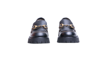GUCCI LOAFER HORSEBIT LUG SOLE BLACK - 36 1/2 BR