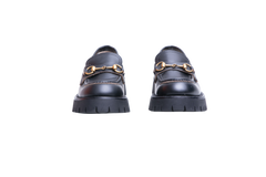 GUCCI LOAFER HORSEBIT LUG SOLE BLACK - 36 1/2 BR