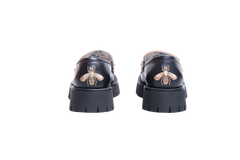 GUCCI LOAFER HORSEBIT LUG SOLE BLACK - 36 1/2 BR