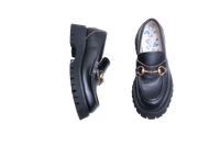 GUCCI LOAFER HORSEBIT LUG SOLE BLACK - 36 1/2 BR