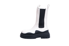 BOTTEGA BOOTS TIRE CHELSEA OFF-WHITE/BLACK - 36 BR
