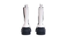 BOTTEGA BOOTS TIRE CHELSEA OFF-WHITE/BLACK - 36 BR