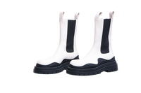 BOTTEGA BOOTS TIRE CHELSEA OFF-WHITE/BLACK - 36 BR