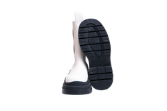 BOTTEGA BOOTS TIRE CHELSEA OFF-WHITE/BLACK - 36 BR