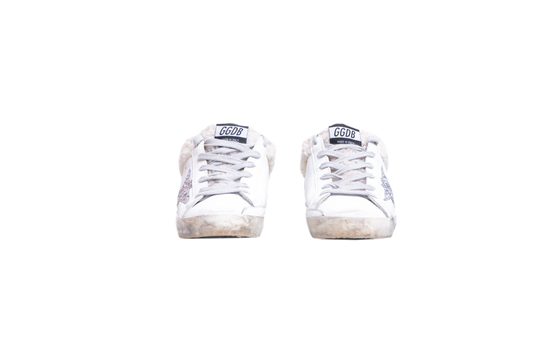 GOLDEN GOOSE SNEAKER SUPER-STAR SABOT SHEARLING-LINED WHITE - 35,5 BR