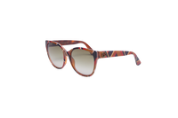 GUCCI CAT EYE BEE RADIANT BROWN ACETATE