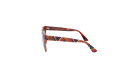 GUCCI CAT EYE BEE RADIANT BROWN ACETATE