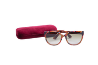 GUCCI CAT EYE BEE RADIANT BROWN ACETATE