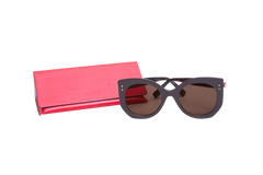 FENDI PEEKABOO CATEYE ACETATE BROWN