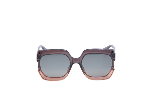 DIOR GAIA MAXI SQUARE TRANSPARENT BROWN