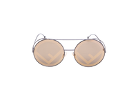 FENDI FF ROUND METAL DARK BROWN