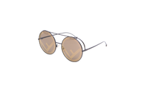 FENDI FF ROUND METAL DARK BROWN