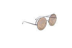 FENDI FF ROUND METAL DARK BROWN