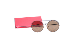 FENDI FF ROUND METAL DARK BROWN