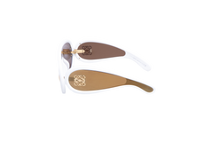 LOEWE WAVE MASK SUNGLASSES ACETATE IVORY
