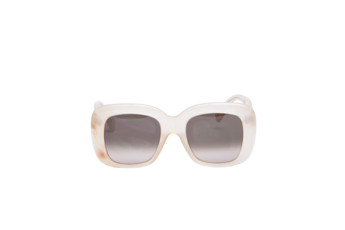CELINE STELLA SQUARE TRANSPARENT BEIGE GRADIENT LENSES