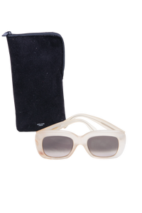 CELINE STELLA SQUARE TRANSPARENT BEIGE GRADIENT LENSES