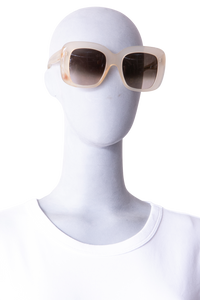 CELINE STELLA SQUARE TRANSPARENT BEIGE GRADIENT LENSES
