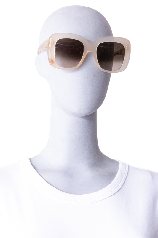 CELINE STELLA SQUARE TRANSPARENT BEIGE GRADIENT LENSES
