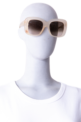 CELINE STELLA SQUARE TRANSPARENT BEIGE GRADIENT LENSES