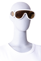 LOEWE WAVE MASK SUNGLASSES ACETATE IVORY