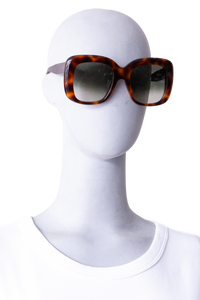 CELINE STELLA SQUARE ACETATE TORTOISE