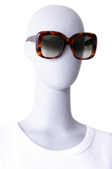 CELINE STELLA SQUARE ACETATE TORTOISE