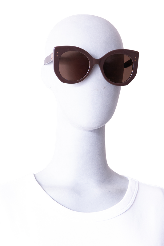 FENDI PEEKABOO CATEYE ACETATE BROWN