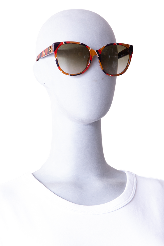 GUCCI CAT EYE BEE RADIANT BROWN ACETATE