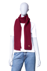 GUCCI SCARF WOOL CASHMERE WITH DOUBLE G BURGUNDY