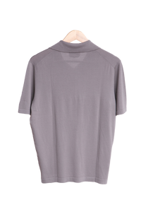 HERMÈS POLO-SHIRT WOOL GREY