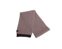 LOEWE SCARF WOOL RIBBED BROWN/DARK BROWN