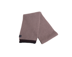 LOEWE SCARF WOOL RIBBED BROWN/DARK BROWN