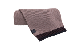 LOEWE SCARF WOOL RIBBED BROWN/DARK BROWN