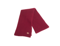 GUCCI SCARF WOOL CASHMERE WITH DOUBLE G BURGUNDY