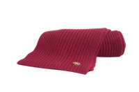 GUCCI SCARF WOOL CASHMERE WITH DOUBLE G BURGUNDY