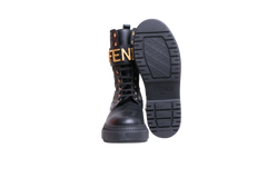DESAPEGO RAFA JUSTUS FENDI FENDIGRAPHY BIKER BOOTS ZUCCA/BLACK - GOLD HDWR - 38 BR