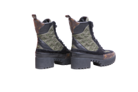 LV BOOT LAUREATE DESERT MONOGRAM/SUEDE/NYLON - 36 1/2 BR