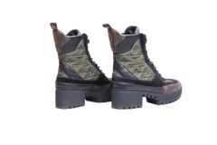 LV BOOT LAUREATE DESERT MONOGRAM/SUEDE/NYLON - 36 1/2 BR