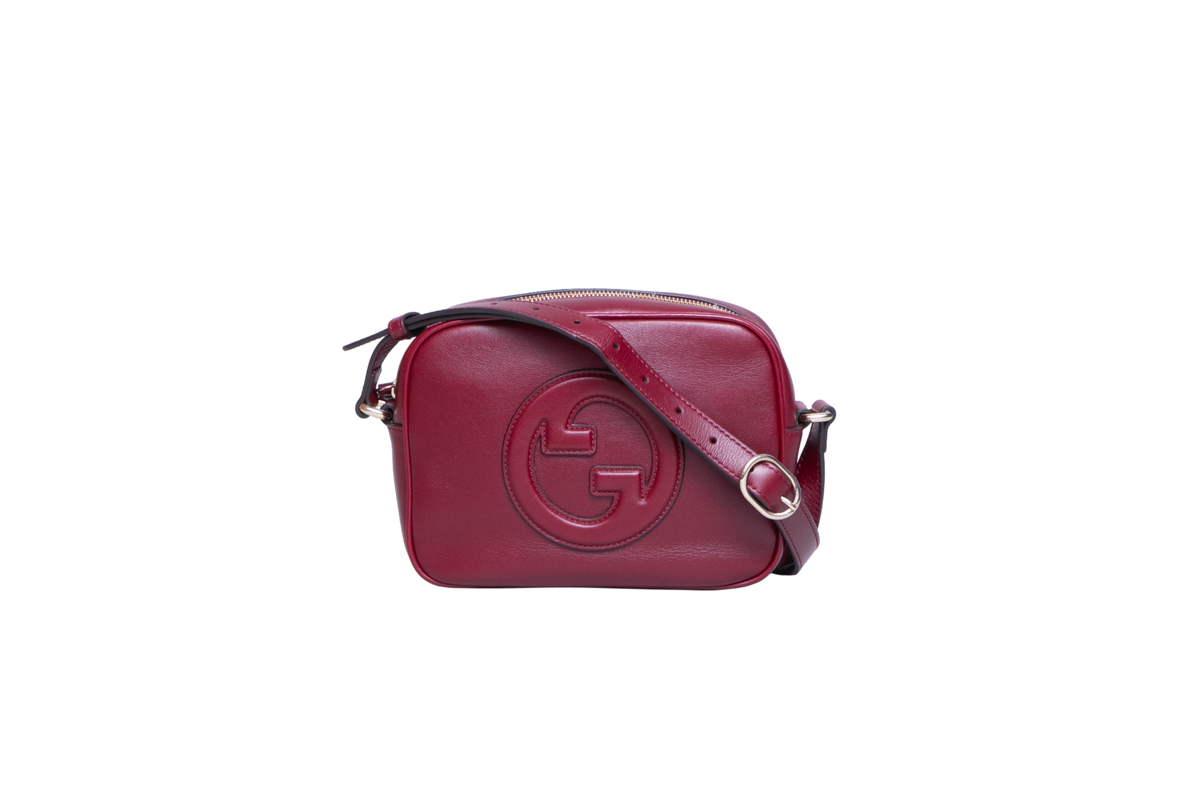 GUCCI BLONDIE SMALL CAMERA BAG WINE