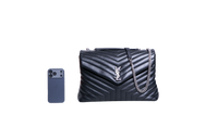 YSL LOULOU LARGE LEATHER BLACK