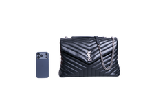 YSL LOULOU LARGE LEATHER BLACK