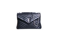 YSL LOULOU LARGE LEATHER BLACK