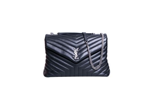 YSL LOULOU LARGE LEATHER BLACK