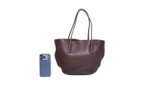 THE ROW ALGER LEATHER BROWN