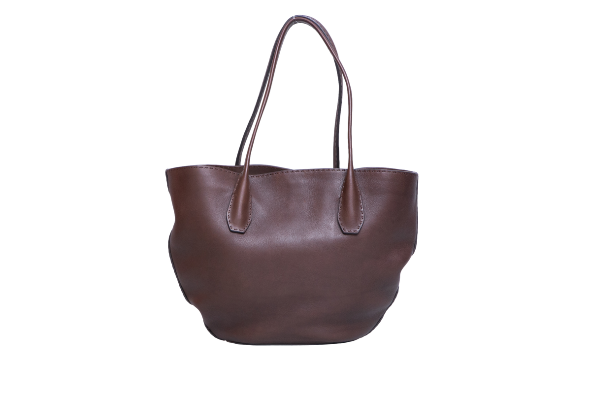 THE ROW ALGER LEATHER BROWN