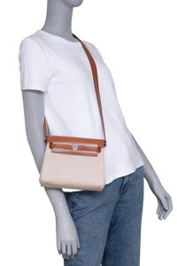 HERMÈS HERBAG ZIP RETOURNE 20 ECRU/BEIGE/FAUVE
